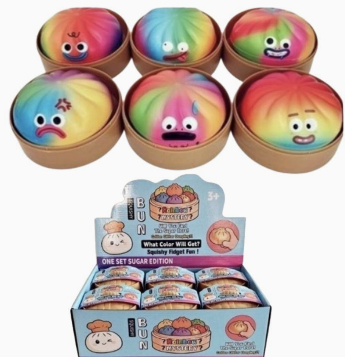 Colorful Dumpling Squeeze Toy