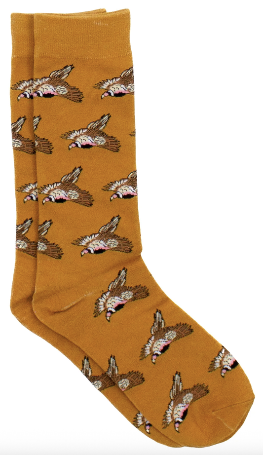 Properly Tied Lucky Duck Sock -Flying Pheasant