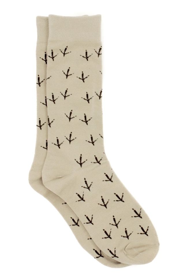 Properly Tied Lucky Duck Sock -Turkey Tracks