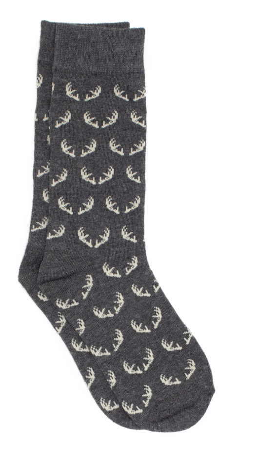 Properly Tied Lucky Duck Sock - Antlers