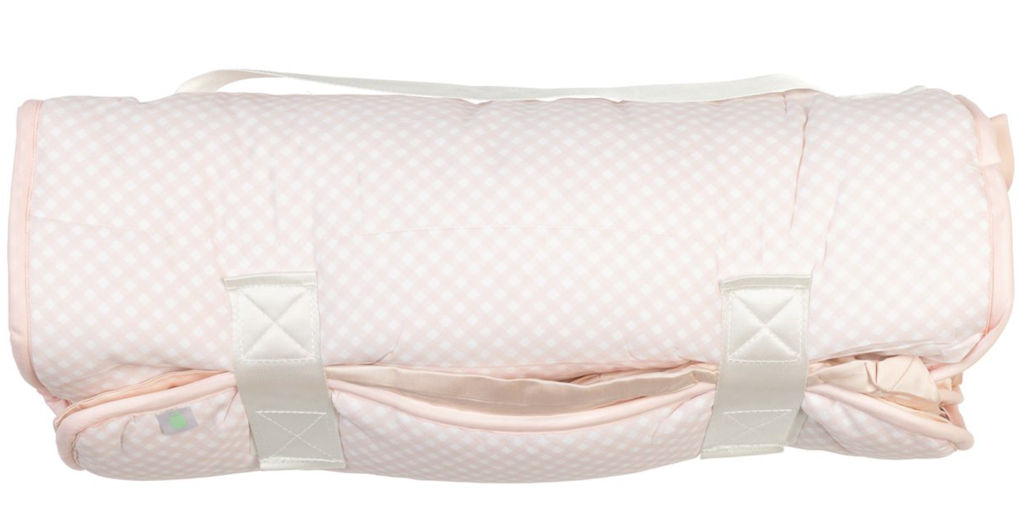 Apple of My Isla Nap Mat - Pink Gingham
