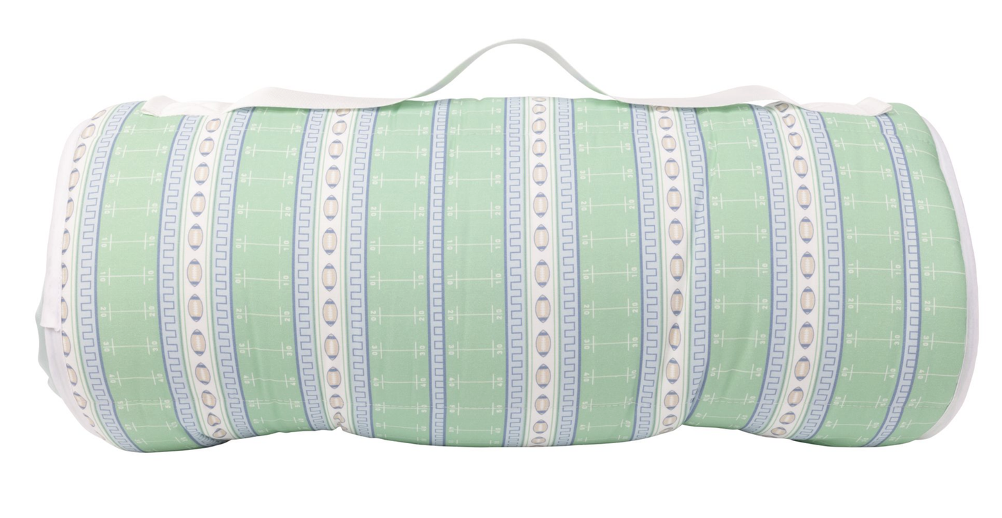 Apple of My Isla Nap Mat - Football