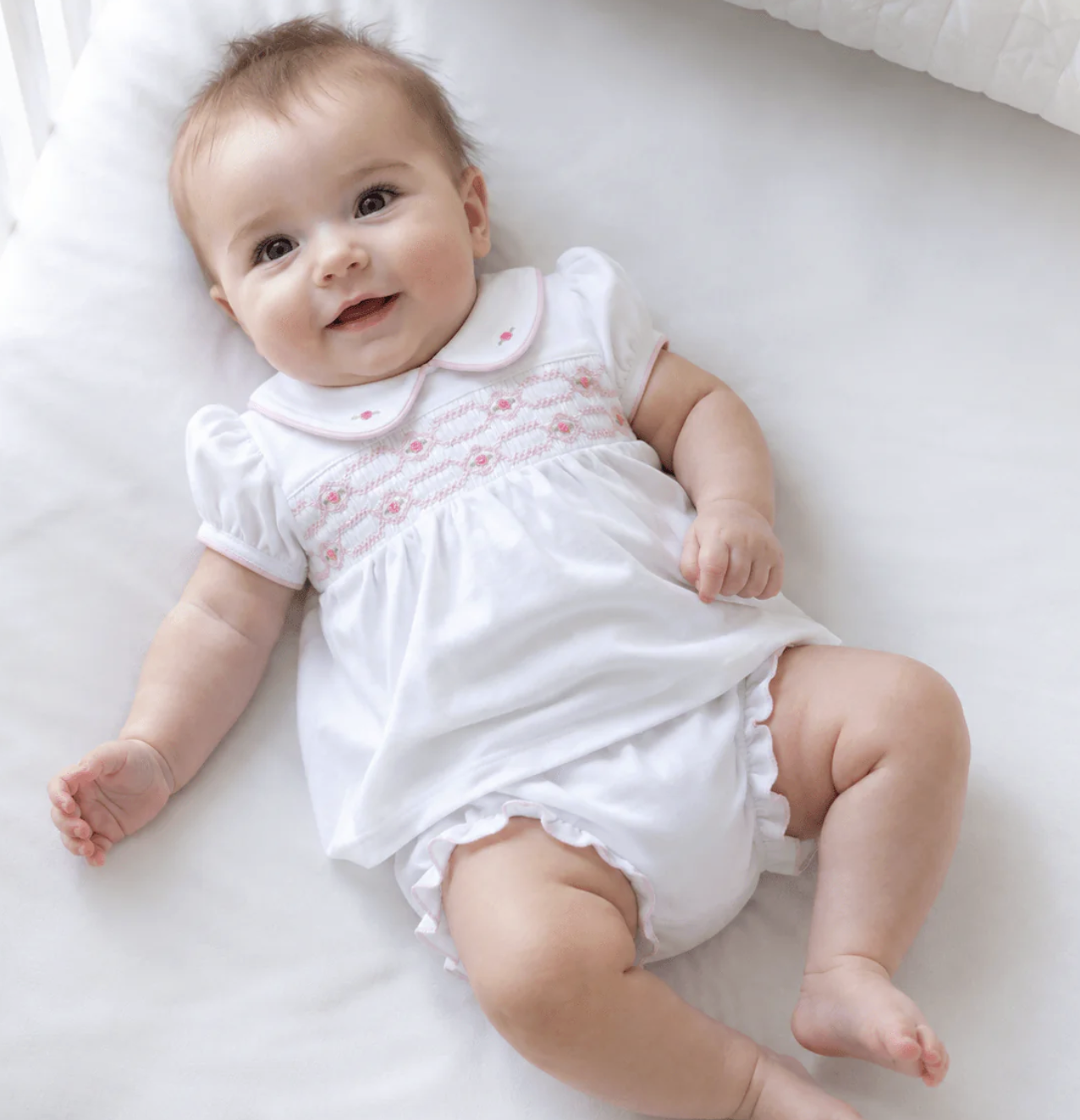 Magnolia Baby Poppy Smocked Diaper Cover Set
