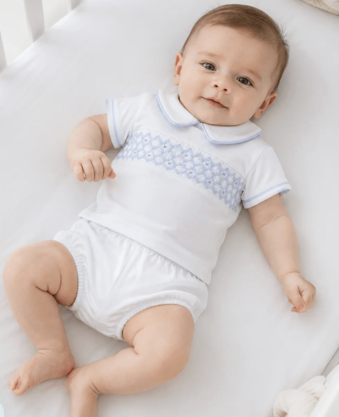 Magnolia Baby Charlie Smocked Diaper Cover Set