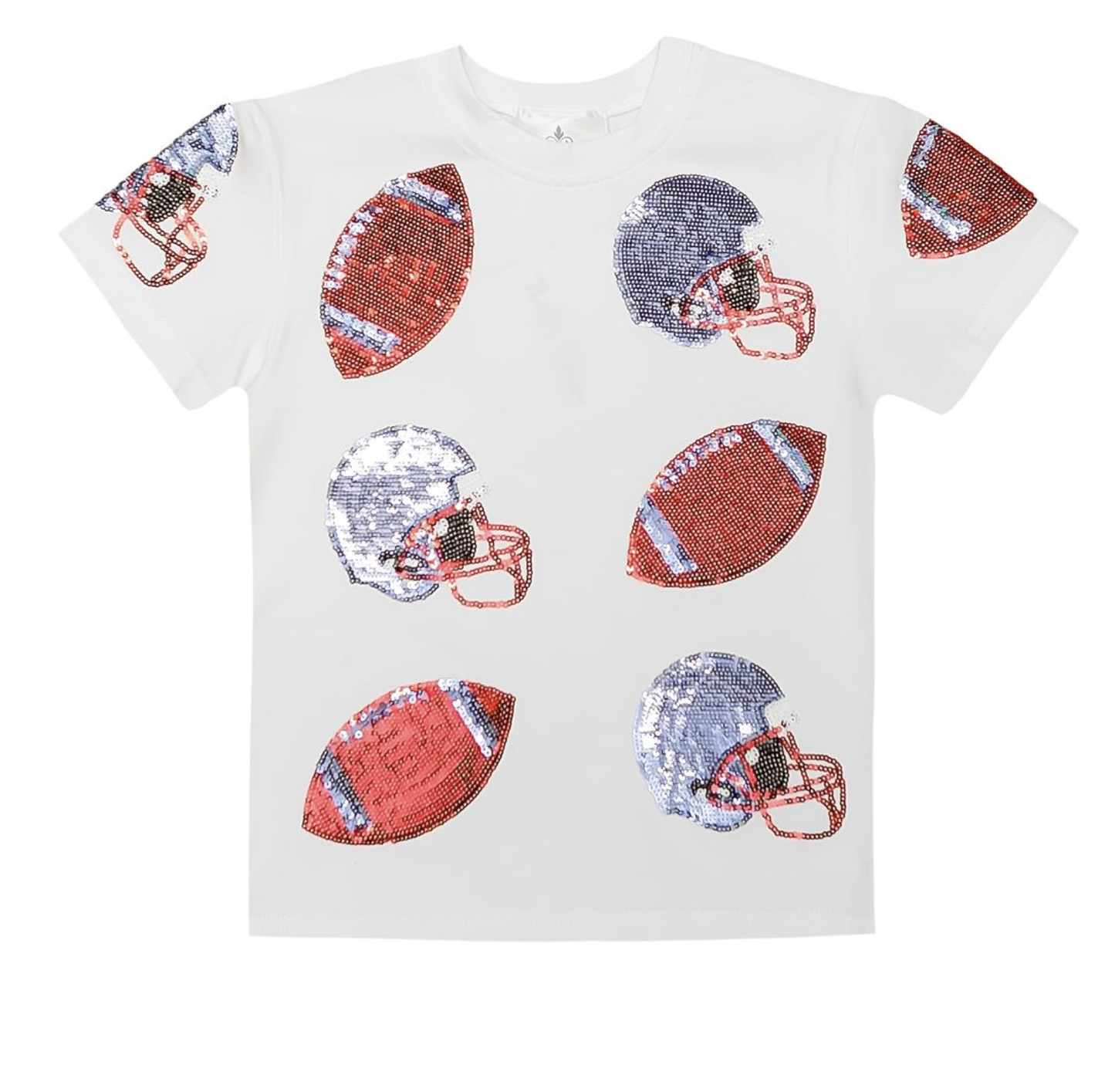 Belle Cher Football Fever Sequin Shirt - Blue