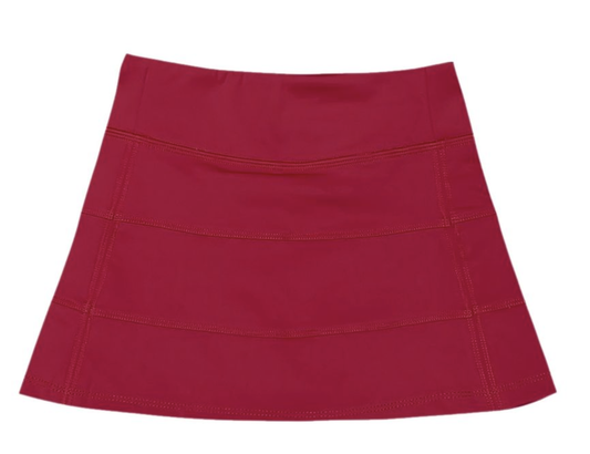Belle Cher Maroon Tennis Skort