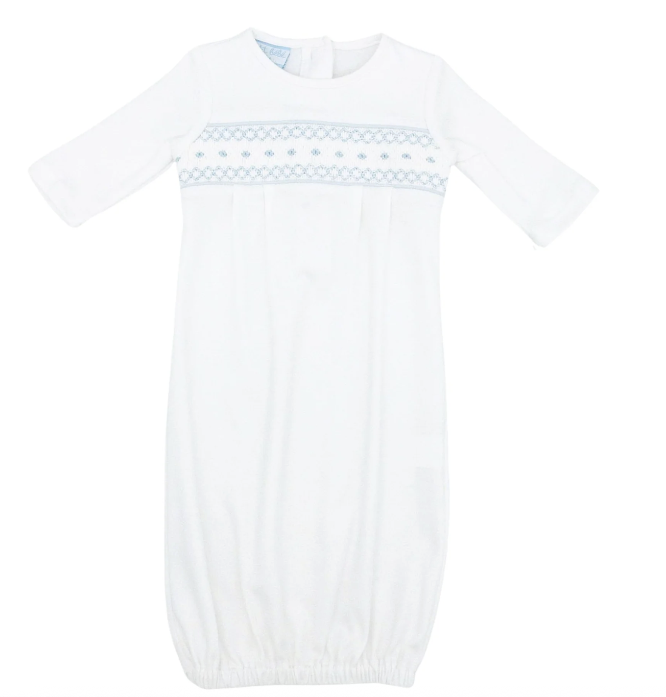 Petit Bebe NOA White Knit Boy's LS Sac - NB