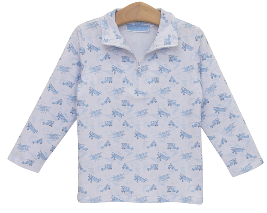 Trotter Street Kids Up Up & Away 1/4 Zip Pullover