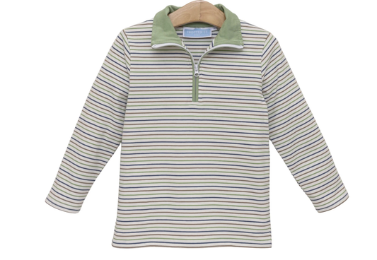 Trotter Street Kids Tucker Pullover - Pine Cove Stripe