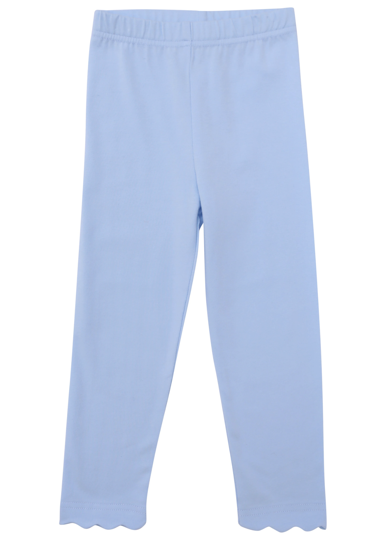 Trotter Street Kids Scalloped Leggings - Lt Blue