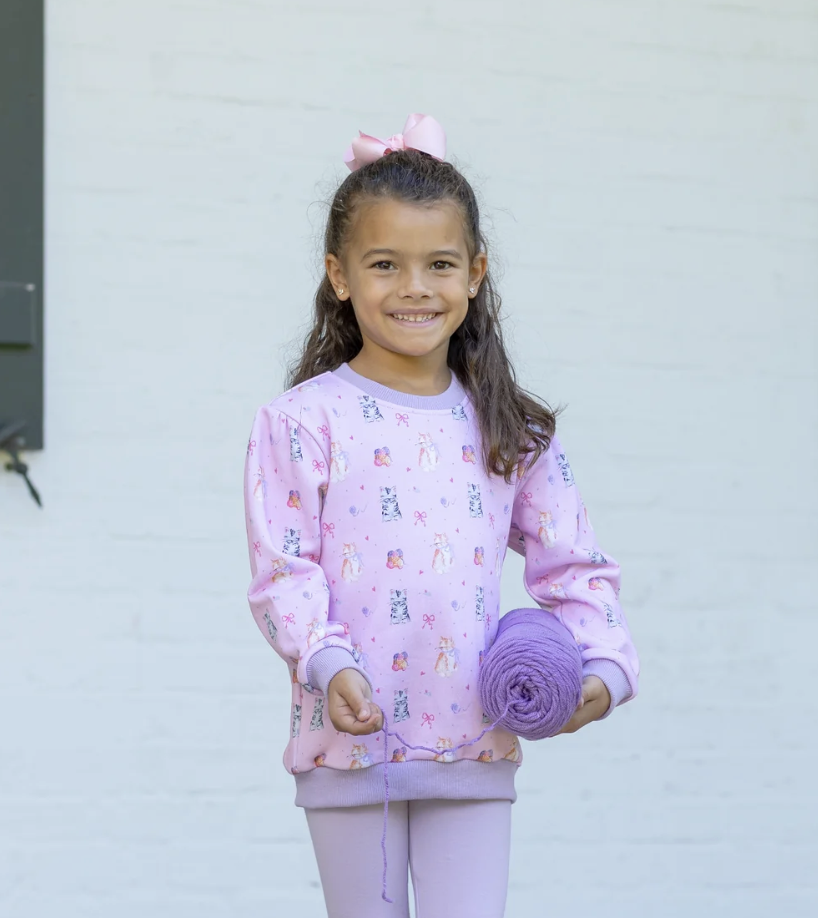 Trotter Street Kids Fluffy Friends French Terry Pullover