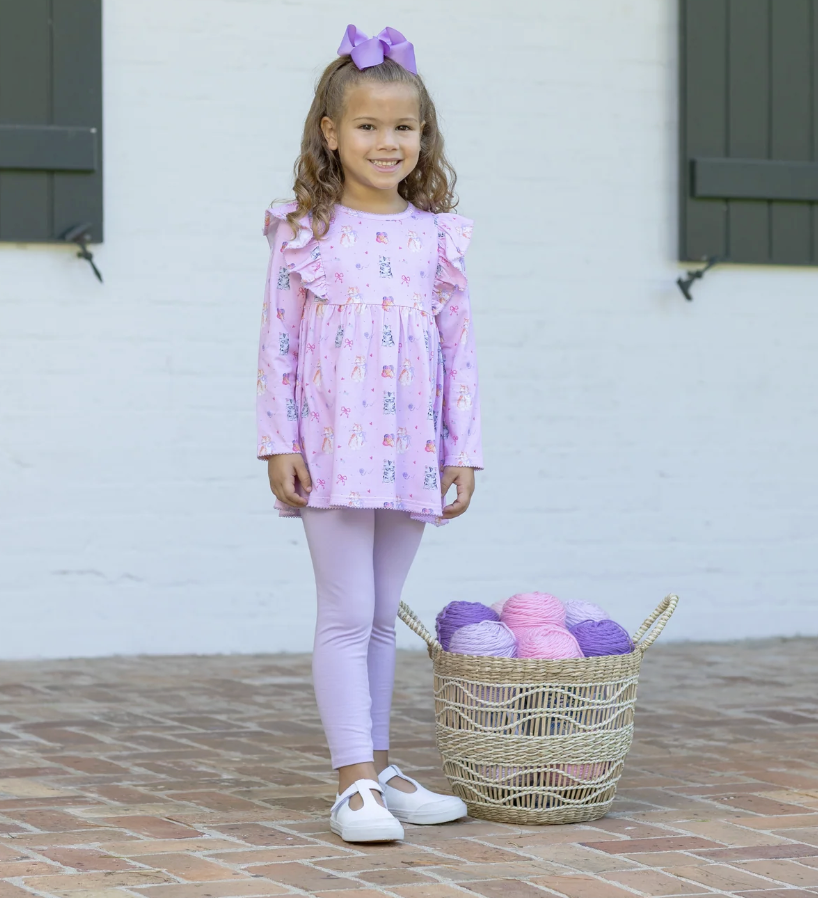 Trotter Street Kids Fluffy Friends Pant Set