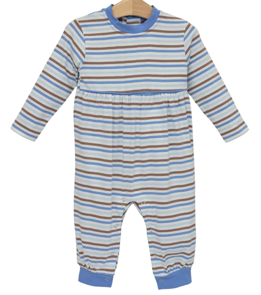 Trotter Street Kids Bennett Romper - Hamptons Stripe