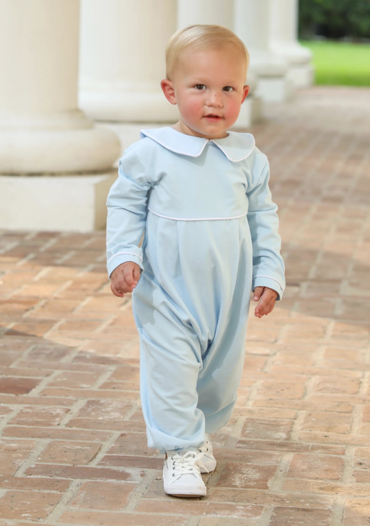 Trotter Street Kids Joseph Romper - Light Blue