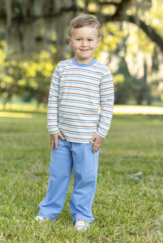 Trotter Street Kids Miller Pant Set - Hamptons Stripe