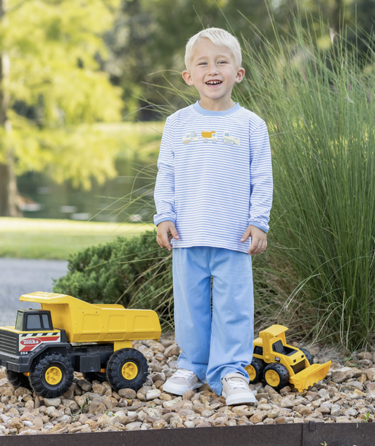 Trotter Street Kids Construction Trucks Pant Set