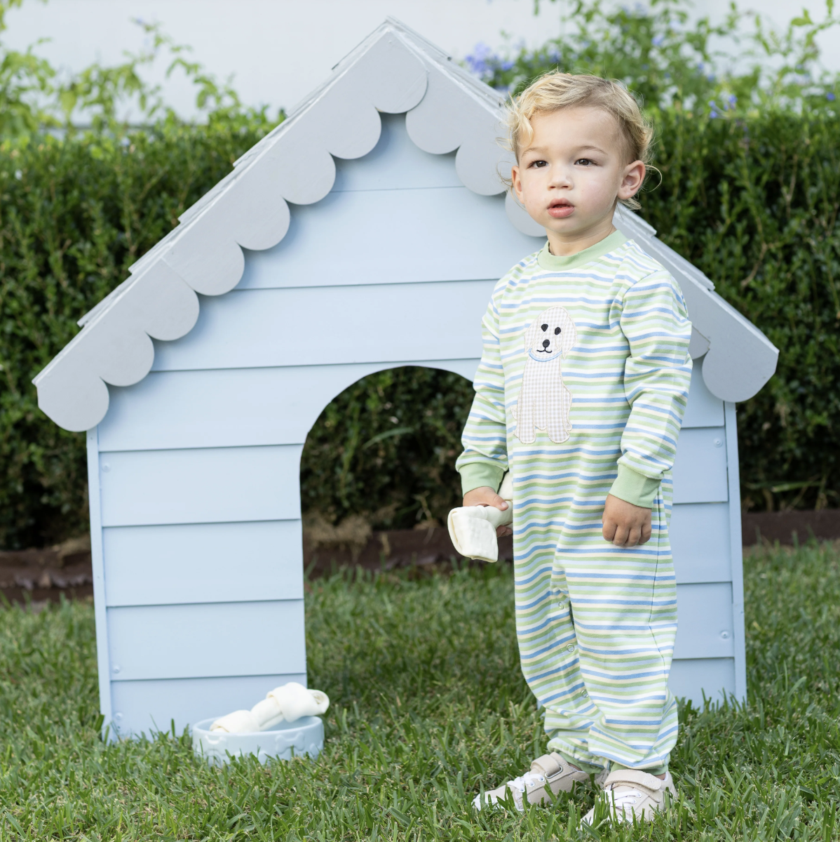 Trotter Street Kids Puppy Romper - Boys