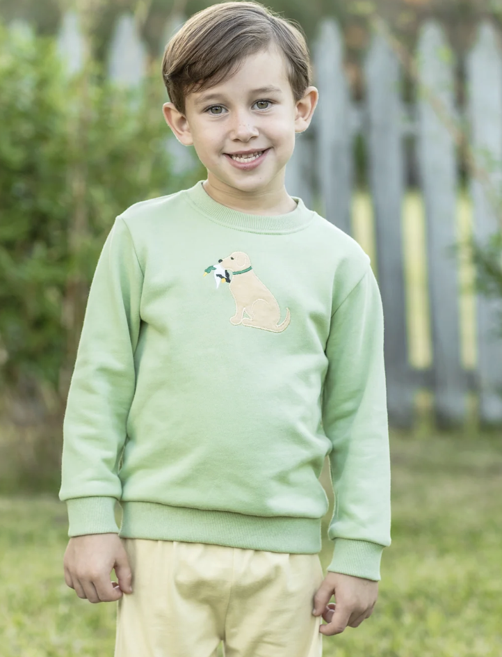 Trotter Street Kids French Terry Pullover - Dog
