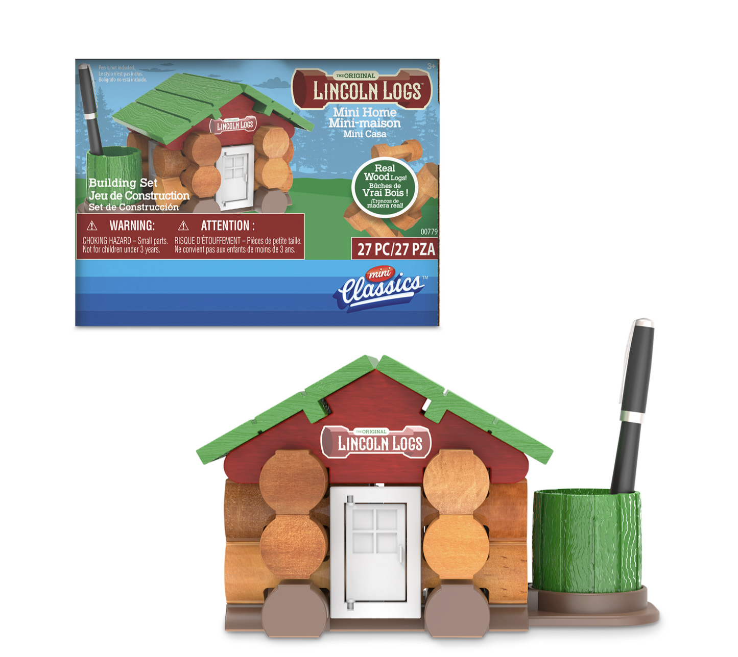 Schylling Lincoln Logs Mini Home - Mini Classics