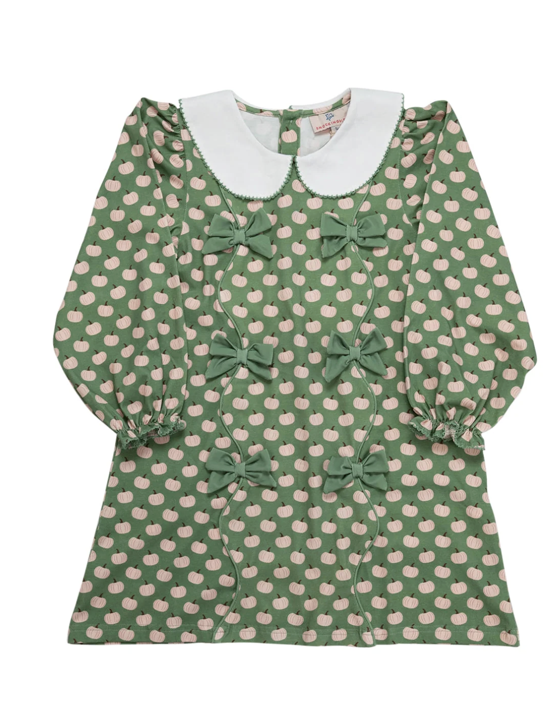 Smockingbird Sage Green Pumpkin Dress