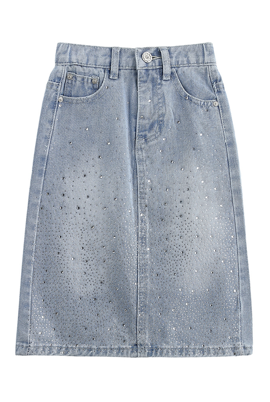 Mabel & Honey Blue Jean Skirt