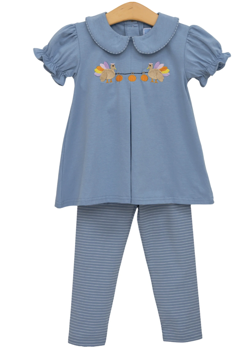 Trotter Street Kids Turkey Peter Pan Pants Set - Girls