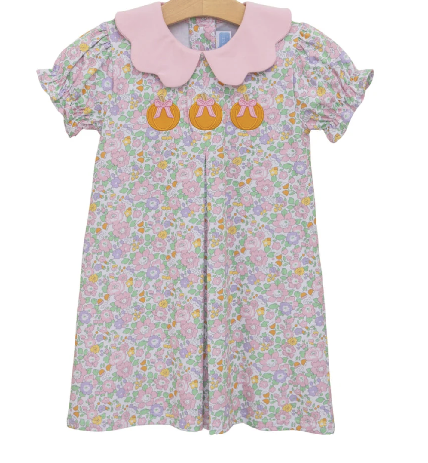 Trotter Street Kids Pumpkin Floral Dress
