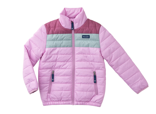 Prodoh Girls Puffer Jacket - Orchid Colorblock