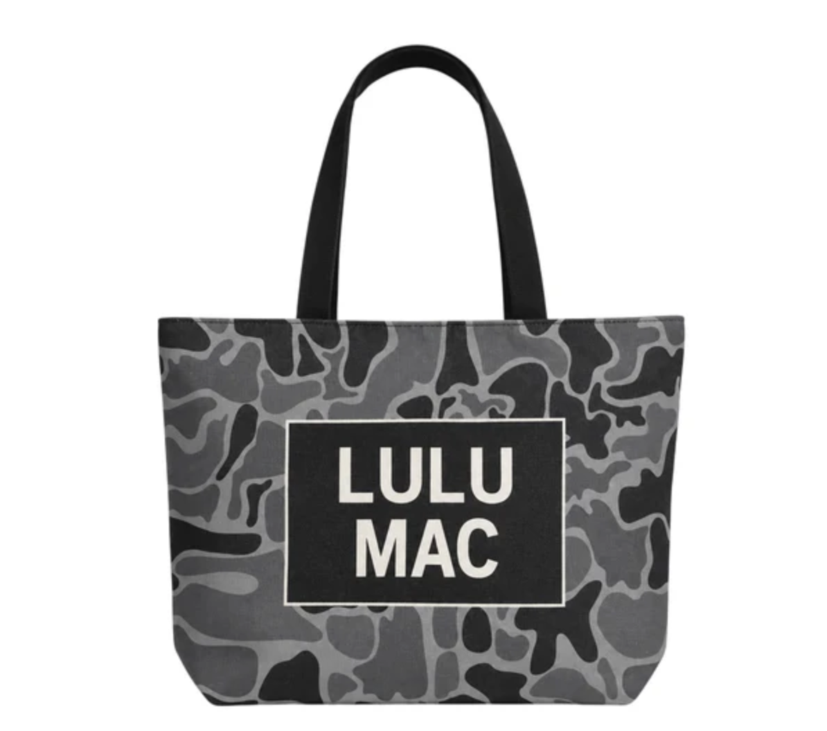 Lulu Mac Canvas Tote - Black Camo