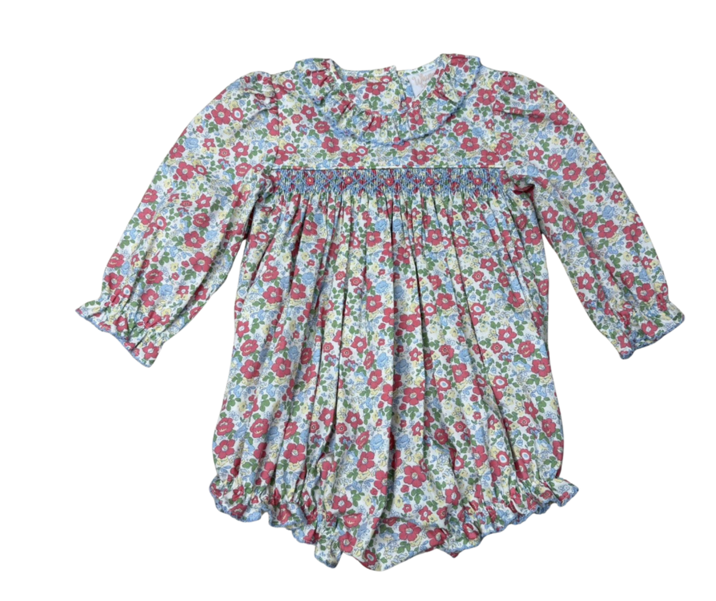 Whimsy Bay Betty's Bouquet Ruffle Smocked Bubble