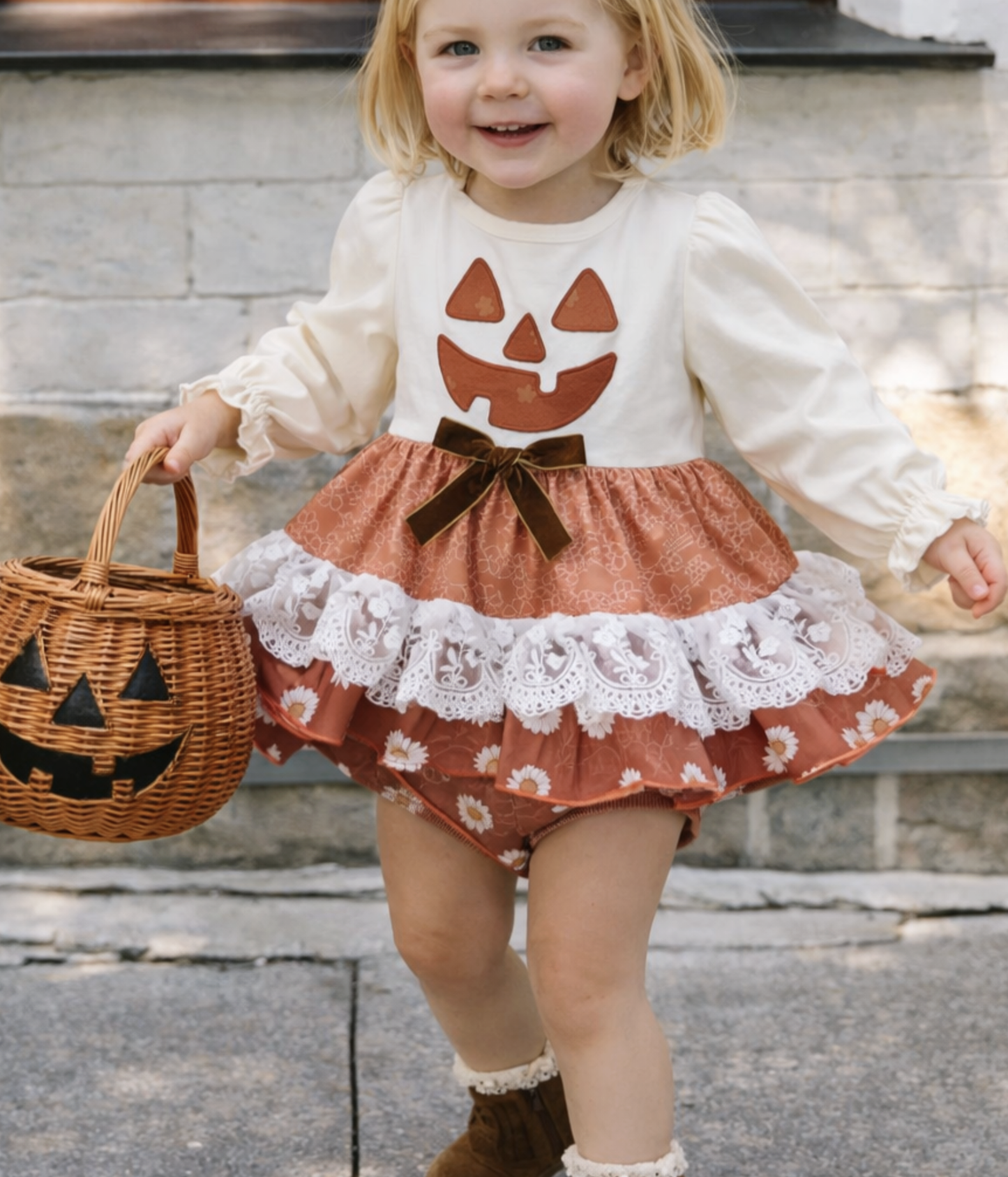 Be Girl EmberPumpkin Romper