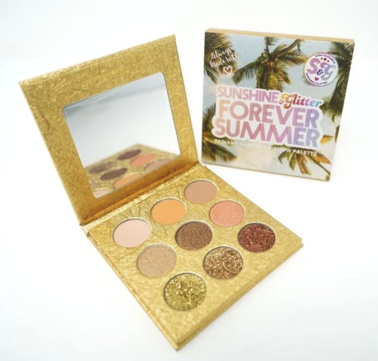 Sunshine & Glitter Forever Summer-Radiant Glow Eyeshadow Palette