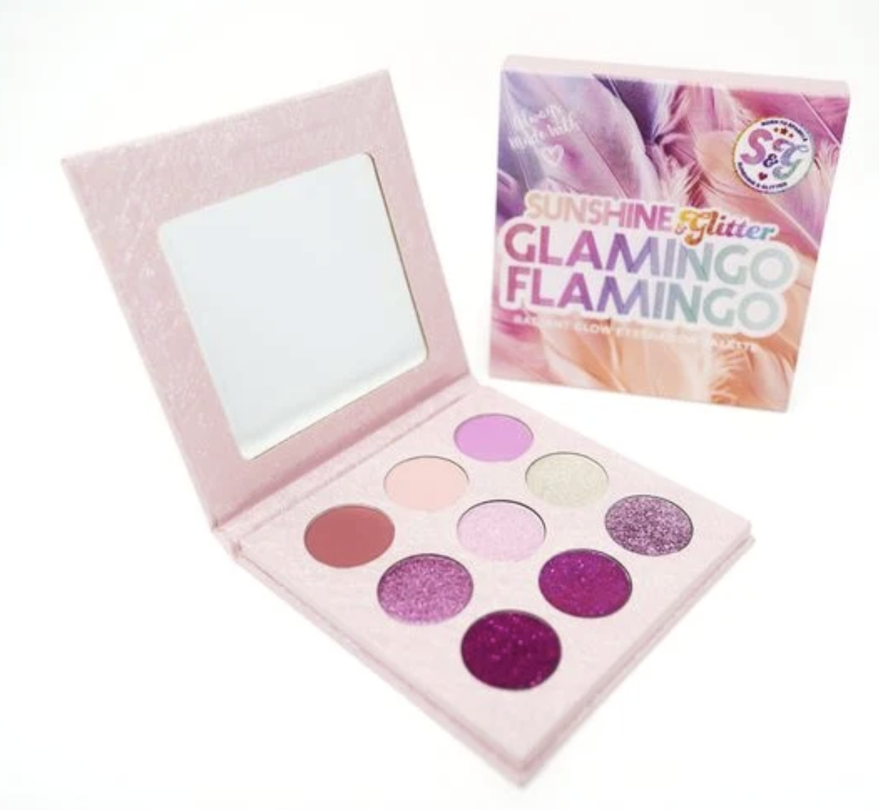 Sunshine & Glitter  Glamingo Flamingo -Radiant Glow Eyeshadow Palette