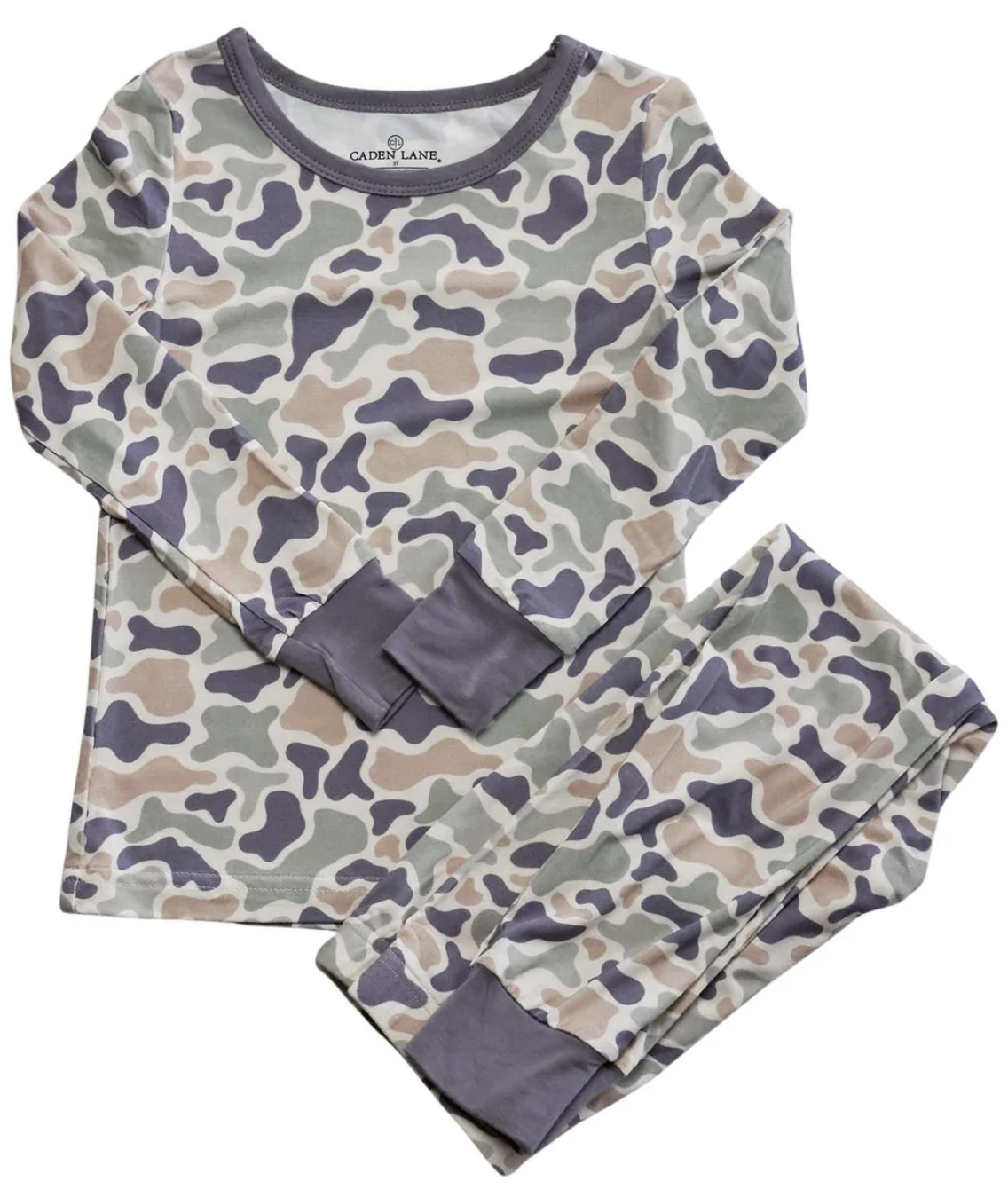 Caden Lane Camo Cutie Two Piece Pajama Set - Unisex