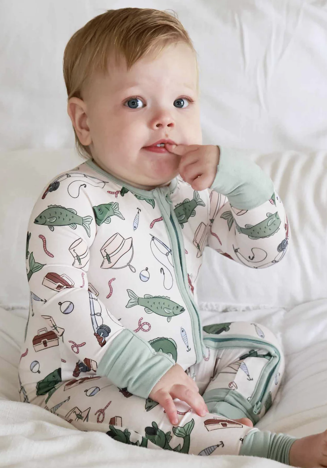 Caden Lane Zipper Romper - Off the Hook