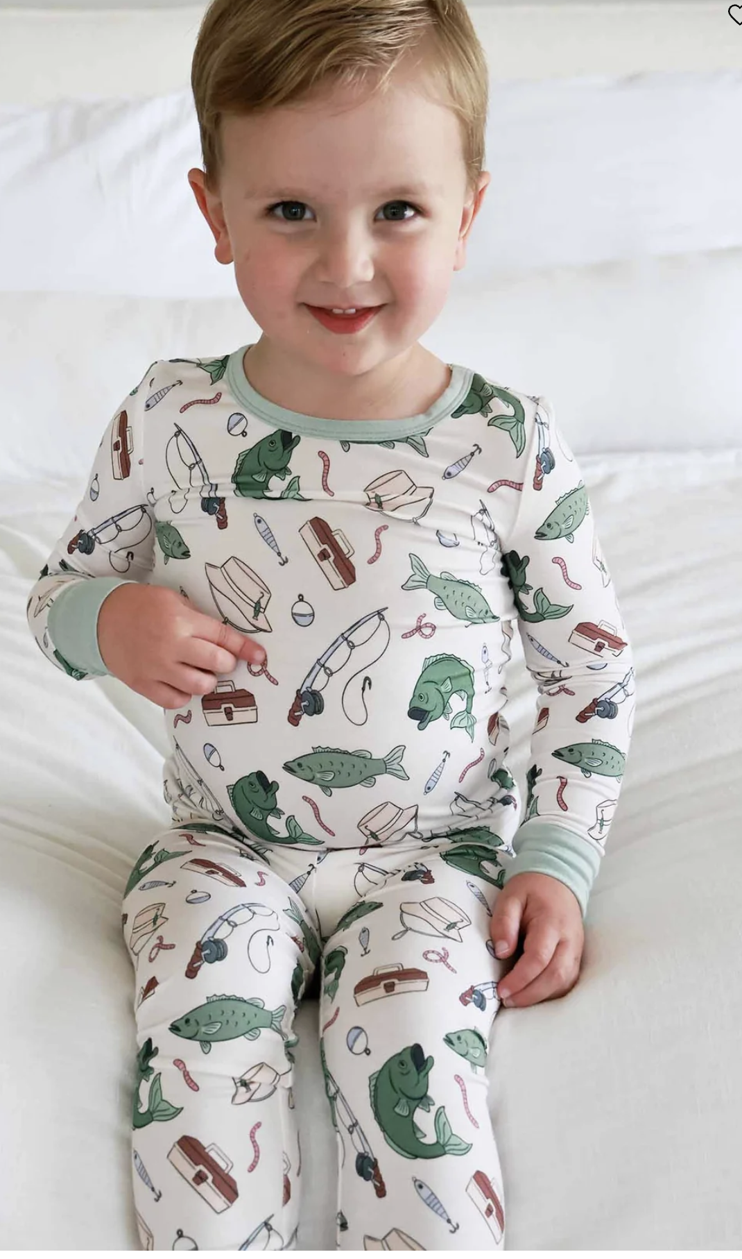 Caden Lane Two Piece  Bamboo Pajamas - Off the Hook