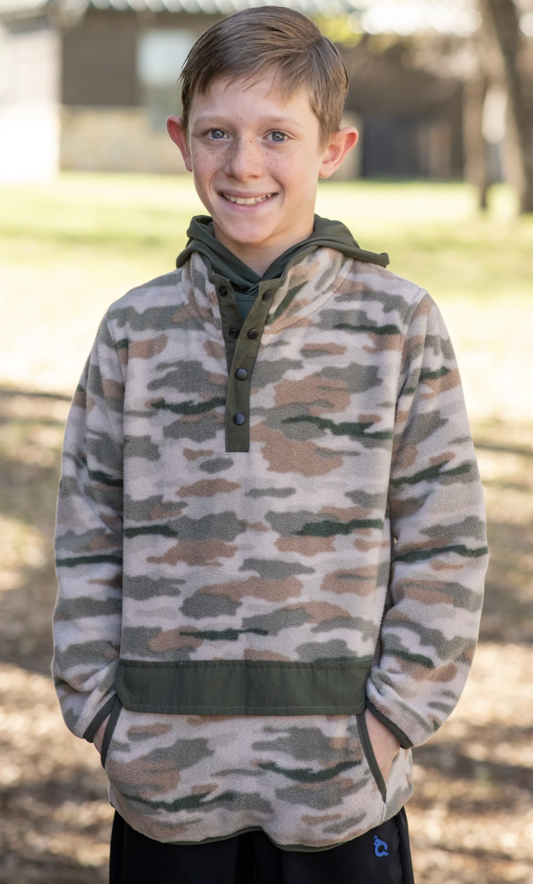 Blue Quail Classic Camo Sherpa Pullover