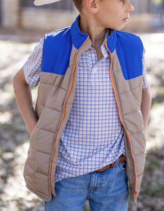Blue Quail Brazos Plaid Vest