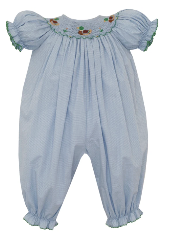 Petit Bebe Mallard Duck Girl's Long Bishop Bubble