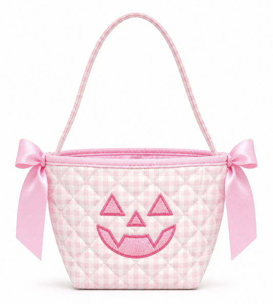 Bits & Bows Petite Pumpkin Tote - Pink