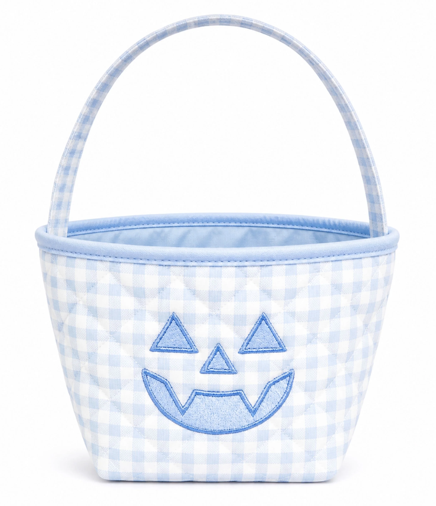 Bits & Bows Petite Pumpkin Tote - Blue