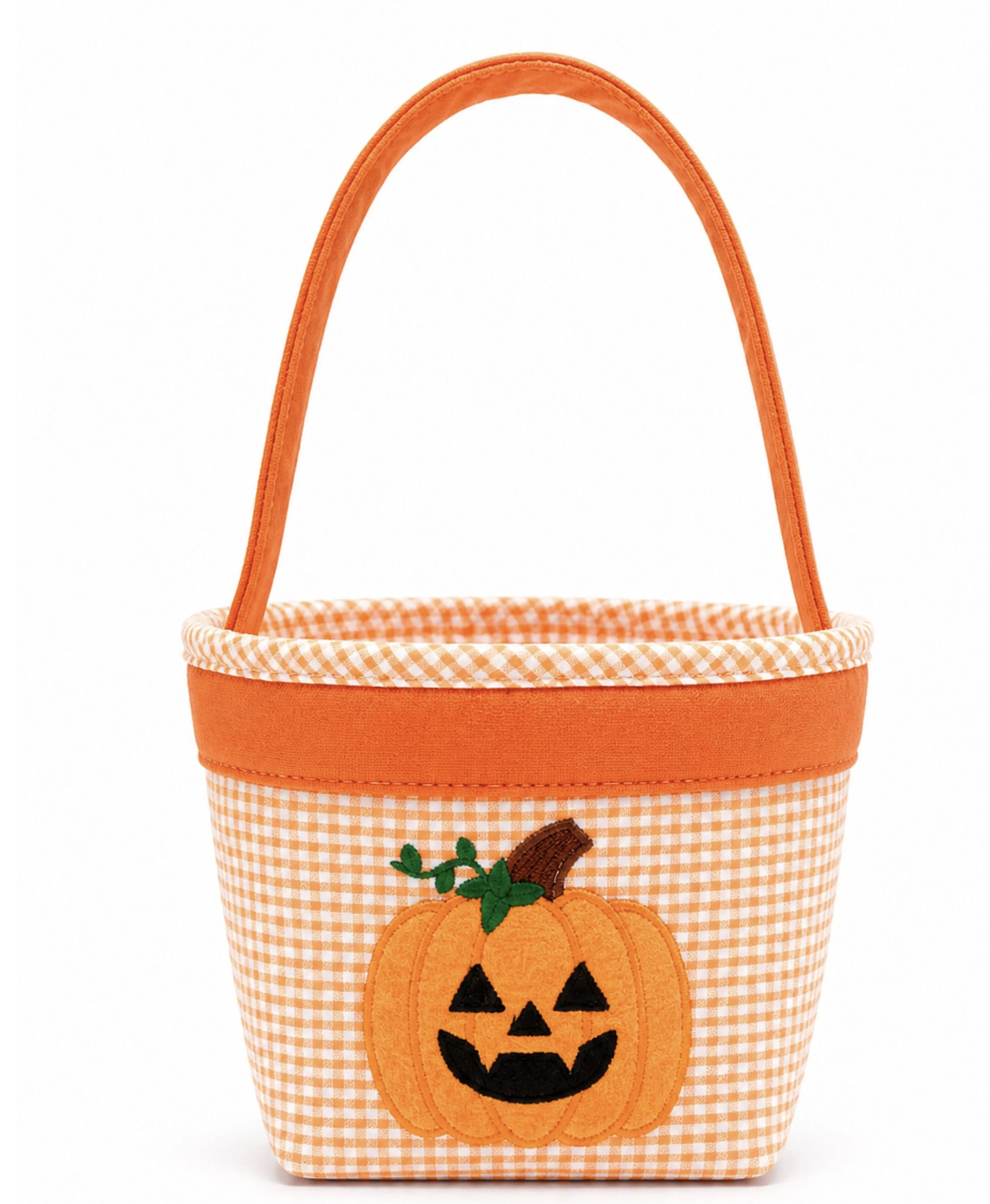Bits & Bows Petite Pumpkin Tote - Orange