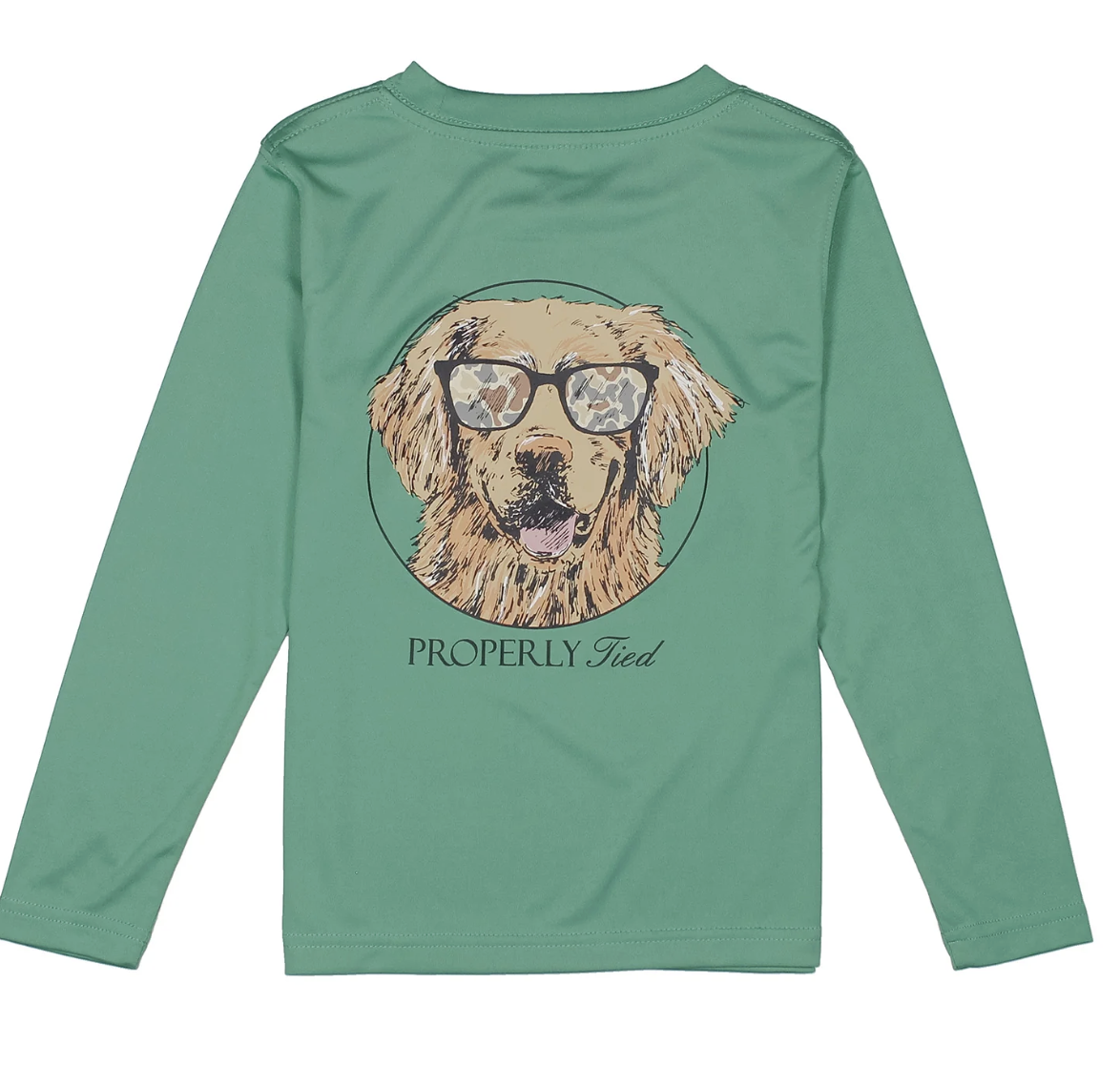 Properly Tied Performance Tee LS Camo Companion - Ivy
