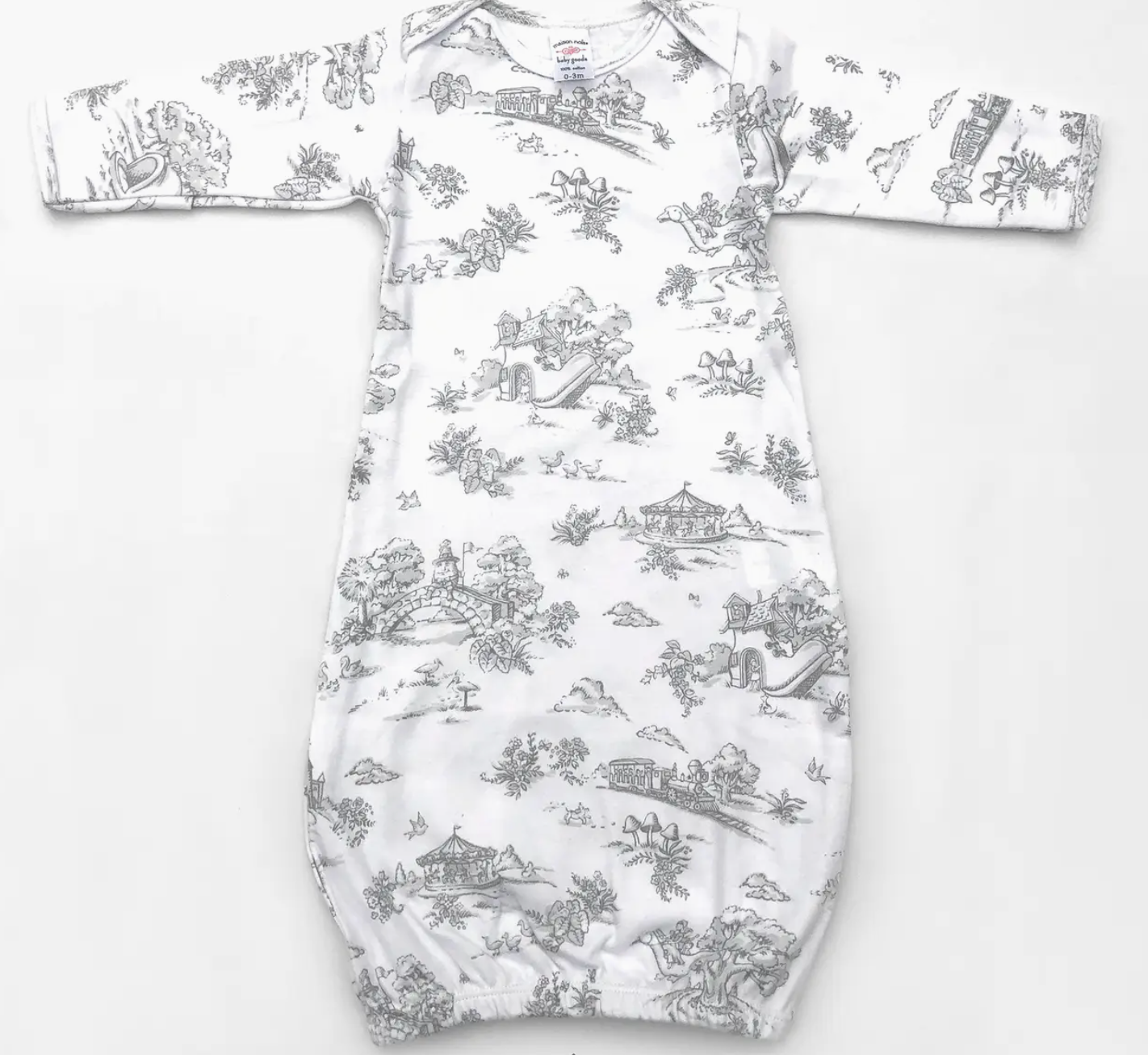 Storyland Toile Printed Baby Gown