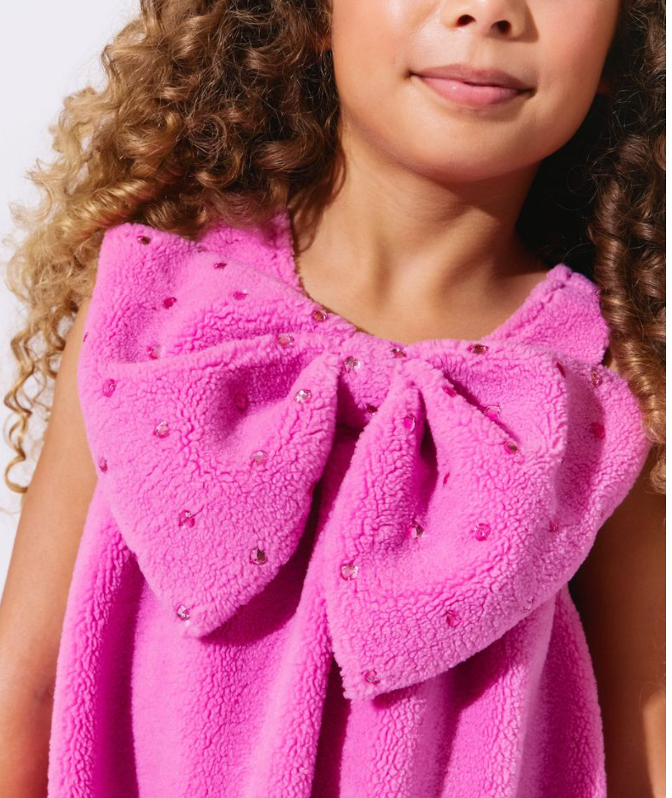 Big Bow Teddy Fleece Dress