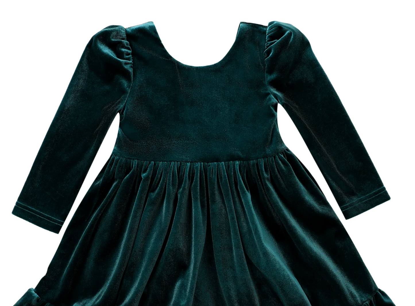 Swoon Baby Hunter Green Velvet Dress