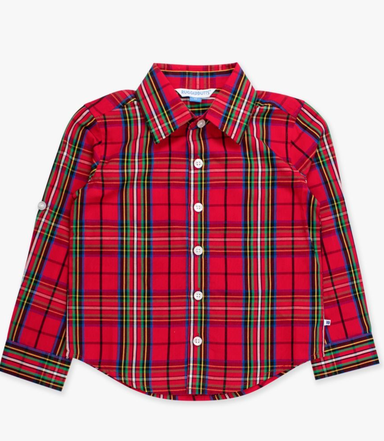 Ruffle Butts Red Nicholas L/S Button Down Shirt