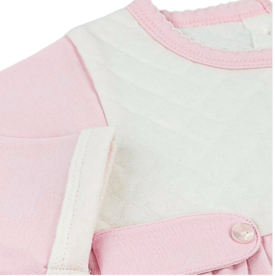 Paty Jacquard Gown NB - Pink