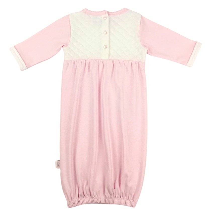 Paty Jacquard Gown NB - Pink