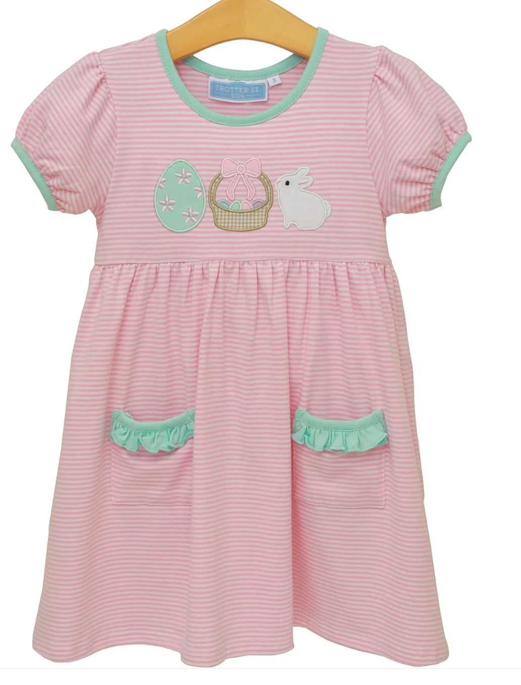 Trotter Street Kids Bunnies & Baskets Dress